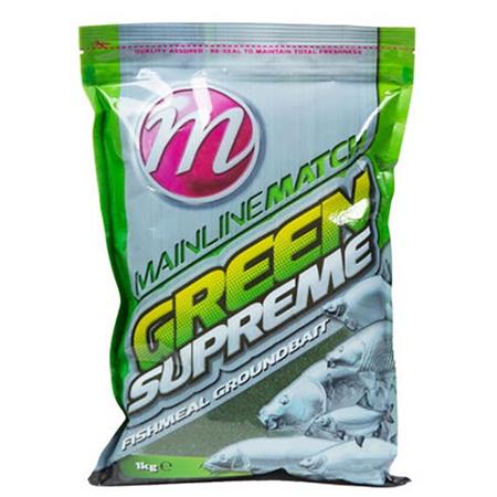 Syöttiseos Mainline Match Green Supreme Fishmeal Groundbait