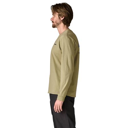 T-SHIRT A MANICHE LUNGHE UOMO PATAGONIA MEN'S LONG-SLEEVED HOME WATER TROUT RESPONSIBILI-TEE - GUMTREE VERDE