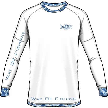 T-Shirt A Maniche Lunghe Uomo W.O.F. Uv Thon - Bianco