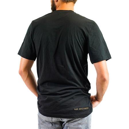 T-SHIRT DE CAÇA PERSONALIZÁVEL - PRETO SUR VOS TRACES