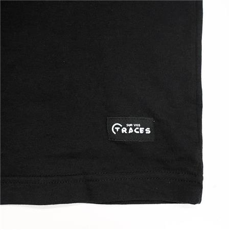 T-SHIRT DE CAÇA PERSONALIZÁVEL - PRETO SUR VOS TRACES