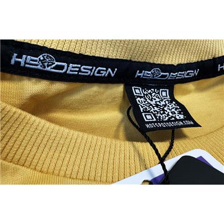 T-SHIRT DE HOMEM DE MANGAS CURTAS - AMARELO HOT SPOT DESIGN DENTEX - JAUNE