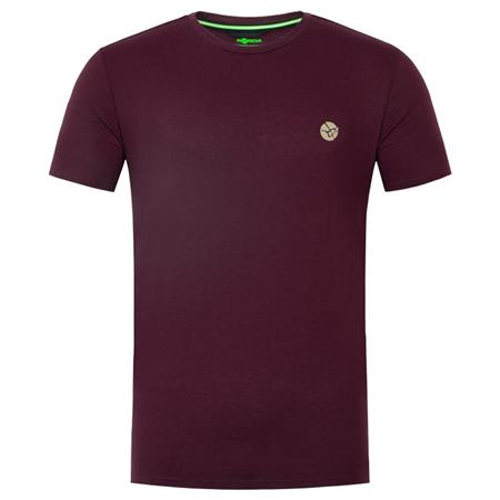 T-Shirt De Homem De Mangas Curtas - Burgundy Korda Le Split Tee - Burgundy
