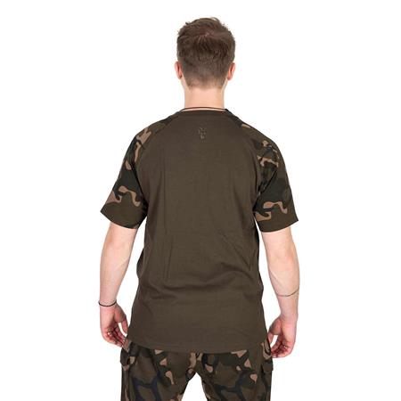 T-SHIRT DE HOMEM DE MANGAS CURTAS - CAQUI/CAMO FOX OUTLINE T-SHIRT - KAKI/CAMO