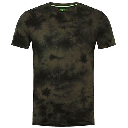 T-Shirt De Homem De Mangas Curtas - Dark Olive Korda Tie Dye - Dark Olive