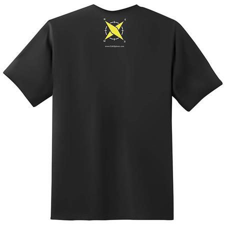 T-SHIRT DE HOMEM DE MANGAS CURTAS - PRETO FISHXPLORER ASTRO PÊCHEUR - NOIR