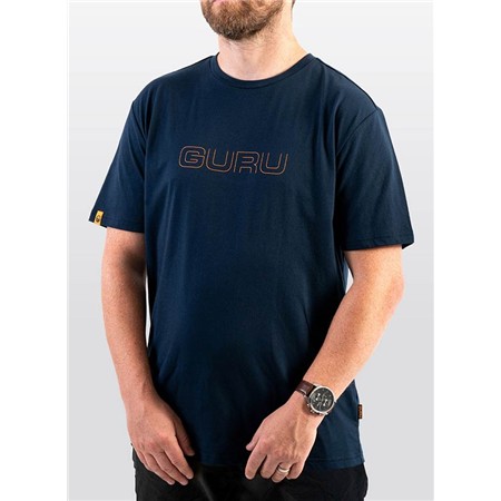 T-Shirt De Manga Curta Para Homem Guru Glitch Tee - Azul Marinho