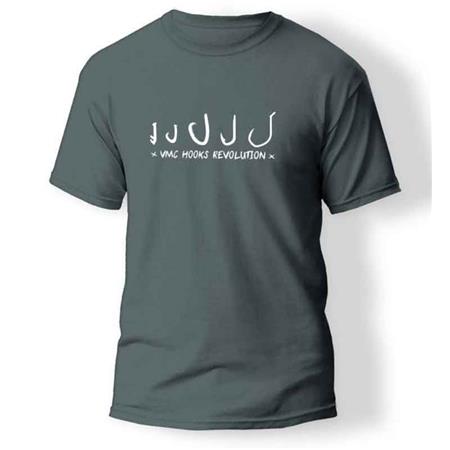 T-Shirt De Manga Curta Para Homem Vmc Hook - Cinza
