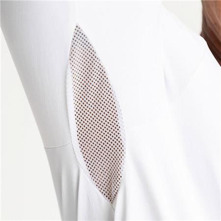 T-SHIRT DE MANGAS COMPRIDAS HOMEM - BRANCO/AZUL ADVENTER & FISHING GOLON ANTI UV - BLANC/BLEU