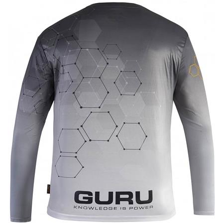 T-SHIRT DE MANGAS COMPRIDAS HOMEM - CINZENTO GURU HEXAGON SUN CORE UPF 50+ - GRIS