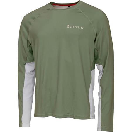 T-Shirt De Mangas Compridas Homem - Sage Green Westin Flats Upf Shirt - Sage Green