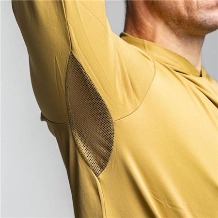 T-SHIRT DE MANGAS COMPRIDAS PARA HOMEM - AMARELO ADVENTER & FISHING GOLON ANTI UV - JAUNE