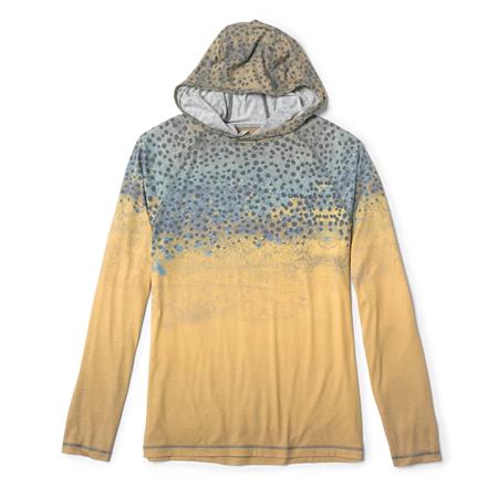 T-Shirt De Mangas Compridas Para Homem C/ Capuz - Marrom Orvis Avec Capuche Dricast Printed - Marron