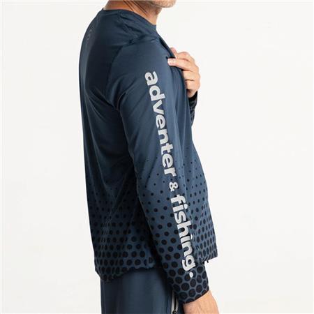T-SHIRT DE MANGAS COMPRIDAS PARA HOMEM - MARINHO ADVENTER & FISHING BOZED ANTI UV - MARINE