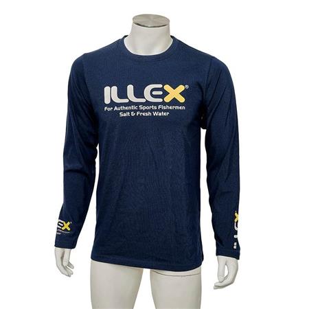 T-Shirt De Mangas Compridas Para Homem - Marinho Illex - Marine