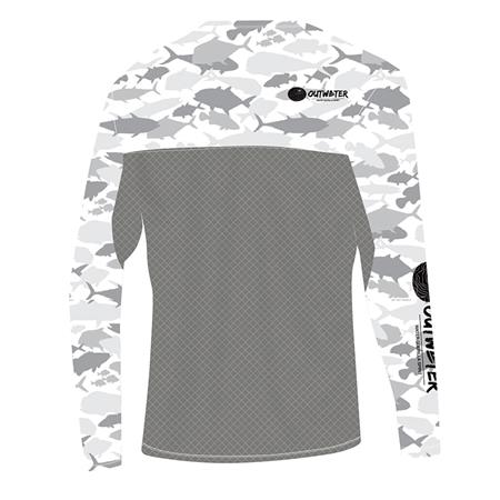 T-SHIRT DE MANGAS COMPRIDAS PARA HOMEM OUTWATER SPREKS FISH CAMO
