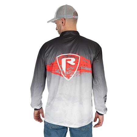 T-SHIRT DE MANGAS COMPRIDAS PARA HOMEM - PRETO/BRANCO FOX RAGE PERFORMANCE TEAM TOP - NOIR/BLANC