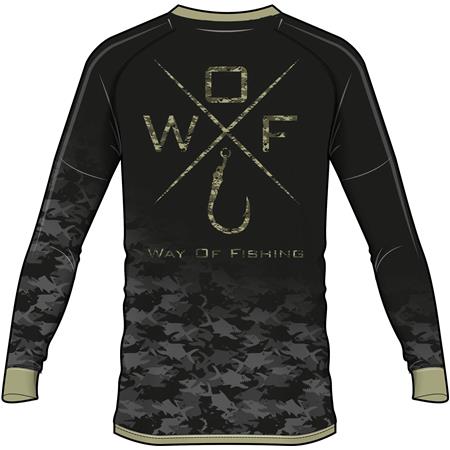 T-SHIRT DE MANGAS COMPRIDAS PARA HOMEM - PRETO W.O.F. CROIX - NOIR