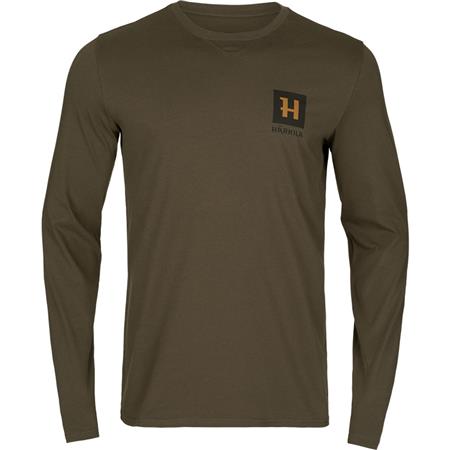 T-Shirt De Mangas Compridas Para Homem - Verde Harkila Gorm L/S