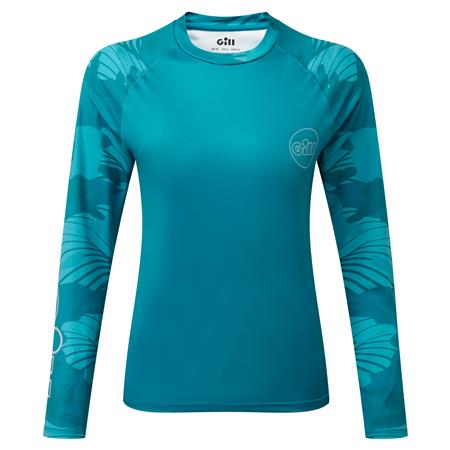 T-Shirt De Mangas Compridas Para Mulher - Azul Gill Xpel Tec L/S - Bleu