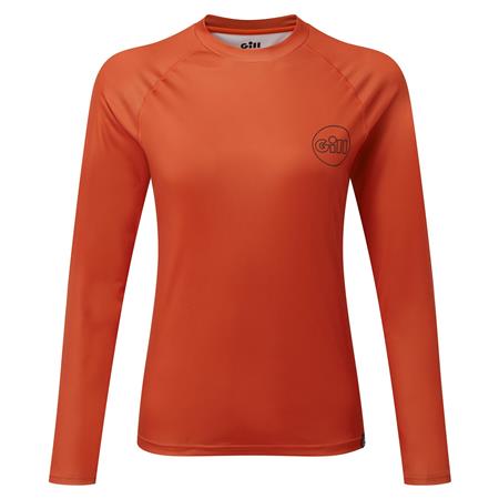 T-Shirt De Mangas Compridas Para Mulher - Vermelho Gill Xpel Tec L/S - Rouge