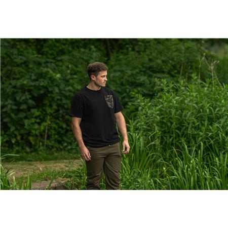 T-SHIRT DE MANGAS CURTAS HOMEM - PRETO AVID CARP CARGO T-SHIRT - NOIR