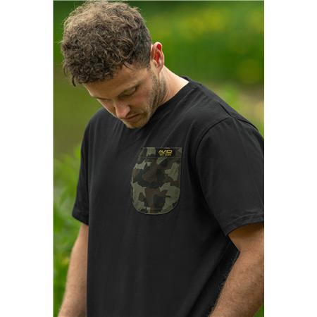 T-SHIRT DE MANGAS CURTAS HOMEM - PRETO AVID CARP CARGO T-SHIRT - NOIR
