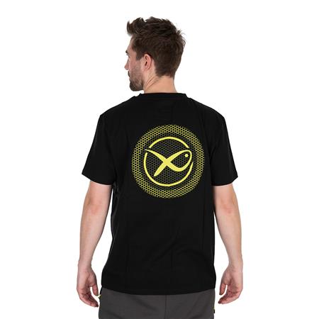 T-SHIRT DE MANGAS CURTAS HOMEM - PRETO FOX MATRIX LARGE LOGO T-SHIRT - NOIR