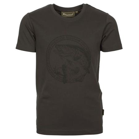 T-Shirt De Mangas Curtas Junior - Antracite Pinewood Salmon Kid - Anthracite