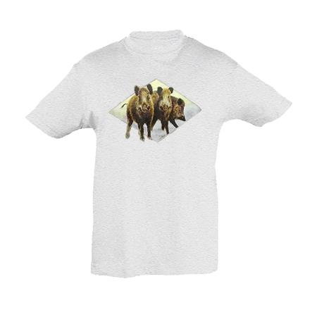 T-Shirt De Mangas Curtas Para Criança Bartavel Theme Chasse T502