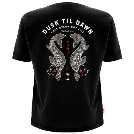 T-Shirt De Mangas Curtas Para Criança - Preto Kumu T Shirt Kids Dusk Til Dawn - Noir