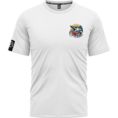 T-Shirt De Mangas Curtas Para Homem - Branco Hot Spot Design Predator Barracuda - Blanc