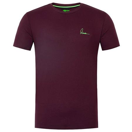 T-Shirt De Mangas Curtas Para Homem - Burgundy Korda Minimal - Burgundy