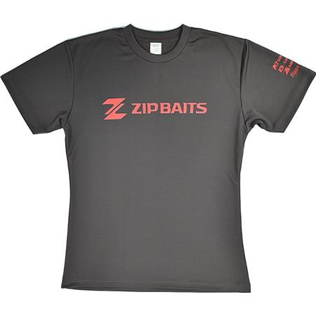 T-Shirt De Mangas Curtas Para Homem - Cinza/Vermelho Zip Baits Zip Baits Mesh - Gris/Rouge