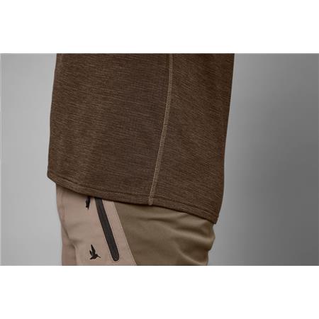 T-SHIRT DE MANGAS CURTAS PARA HOMEM - MARROM SEELAND ACTIVE S/S