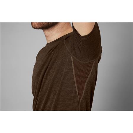 T-SHIRT DE MANGAS CURTAS PARA HOMEM - MARROM SEELAND ACTIVE S/S
