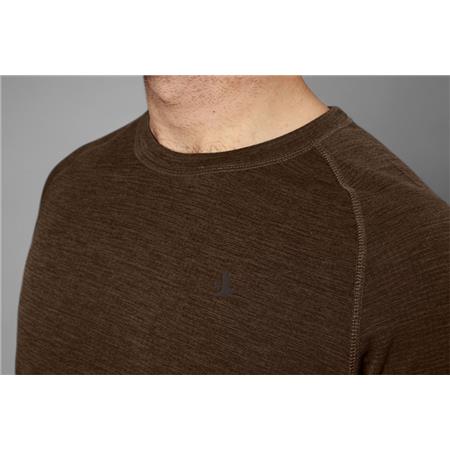 T-SHIRT DE MANGAS CURTAS PARA HOMEM - MARROM SEELAND ACTIVE S/S