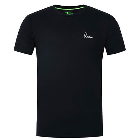 T-Shirt De Mangas Curtas Para Homem - Preto Korda Minimal - Noir