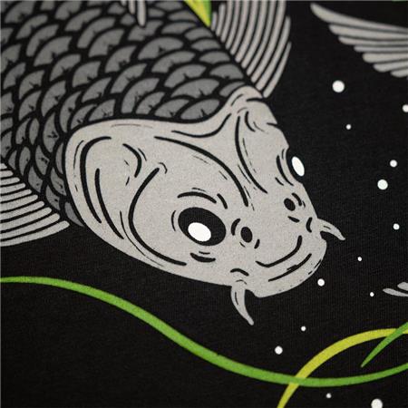 T-SHIRT DE MANGAS CURTAS PARA HOMEM - PRETO KUMU TSHIRT VORTEX - NOIR