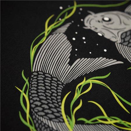 T-SHIRT DE MANGAS CURTAS PARA HOMEM - PRETO KUMU TSHIRT VORTEX - NOIR