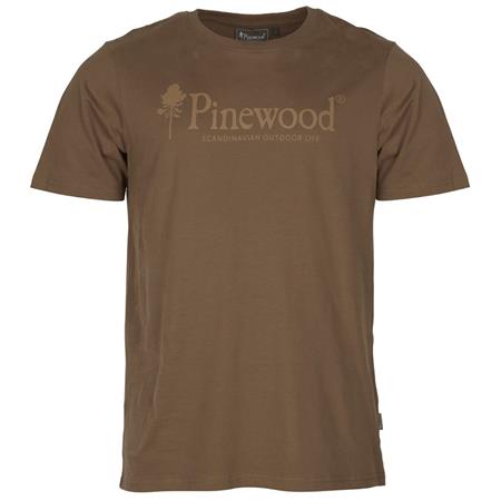 T-Shirt De Mangas Curtas Para Homem - Verde Pinewood Outdoor Life