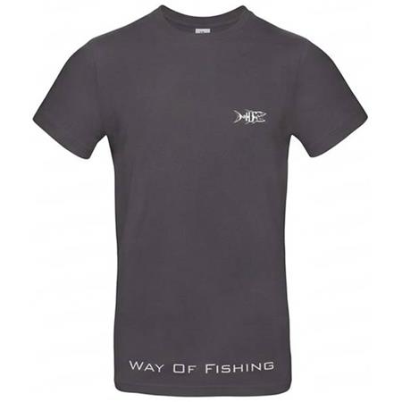 T-SHIRT HEREN MET LANGE MOUWEN W.O.F. TERRE - ANTRACIET