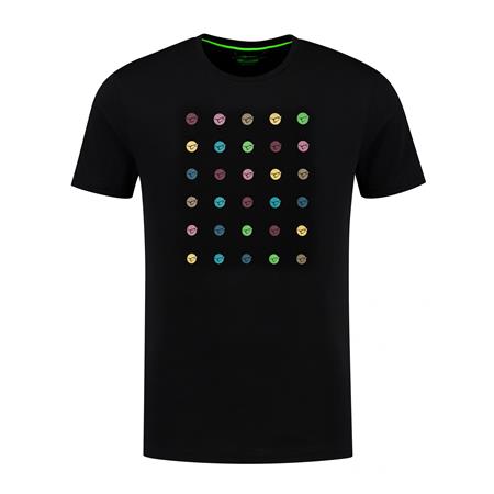 T-SHIRT HERREN KORDA DOT - SCHWARZ