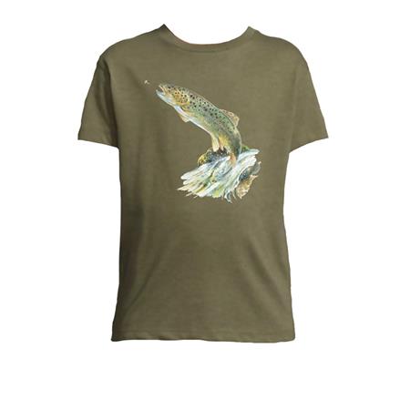 T-Shirt Junior Bartavel Truite - Kaki
