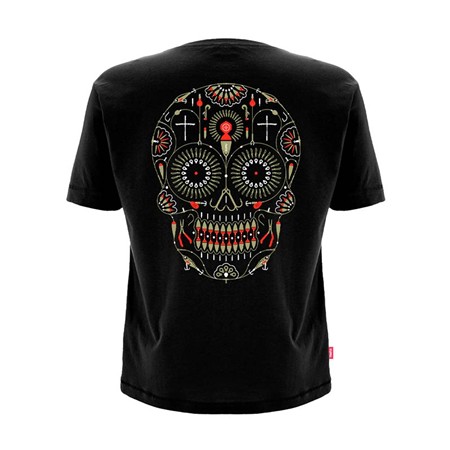 T-SHIRT, KORTÆRMET, HERRE KUMU DEAD BAIT - SORT