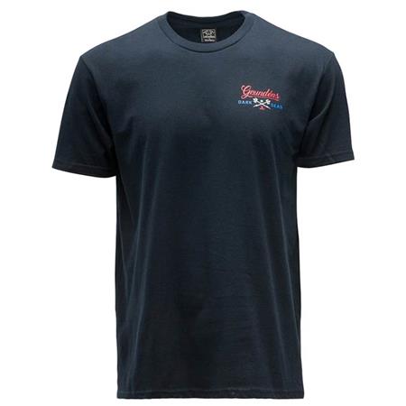T-Shirt Korte Mouwen Heren Grundéns Logo Boat Ss T-Shirt Dark Navy - Navy