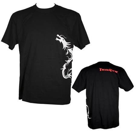 T - Shirt Korte Mouwen Heren Tenryu Dragon - Zwart