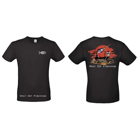 T-SHIRT KORTE MOUWEN HEREN W.O.F. MANGA - ZWART