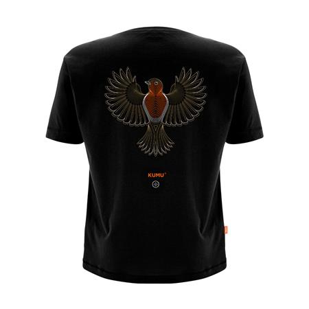 T-SHIRT KORTE MOUWEN KIND - ZWART KUMU KIDS LITTLE RED T-SHIRT - NOIR