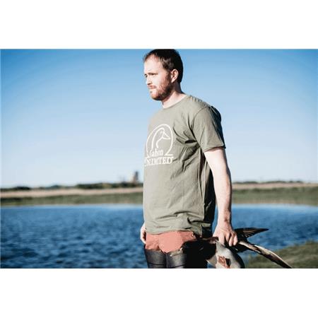 T-SHIRT KORTE MOUWEN MAN GABION UNLIMITED -  KAKI
